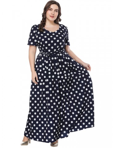 Casual Loose Polka Dot Dresses for Women